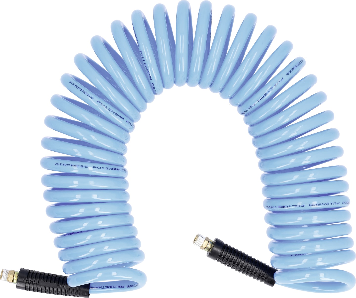 Airpress Spiralschlauch "Profi" 8 x 12 mm 10 m, 1/4'' AG, 4304226