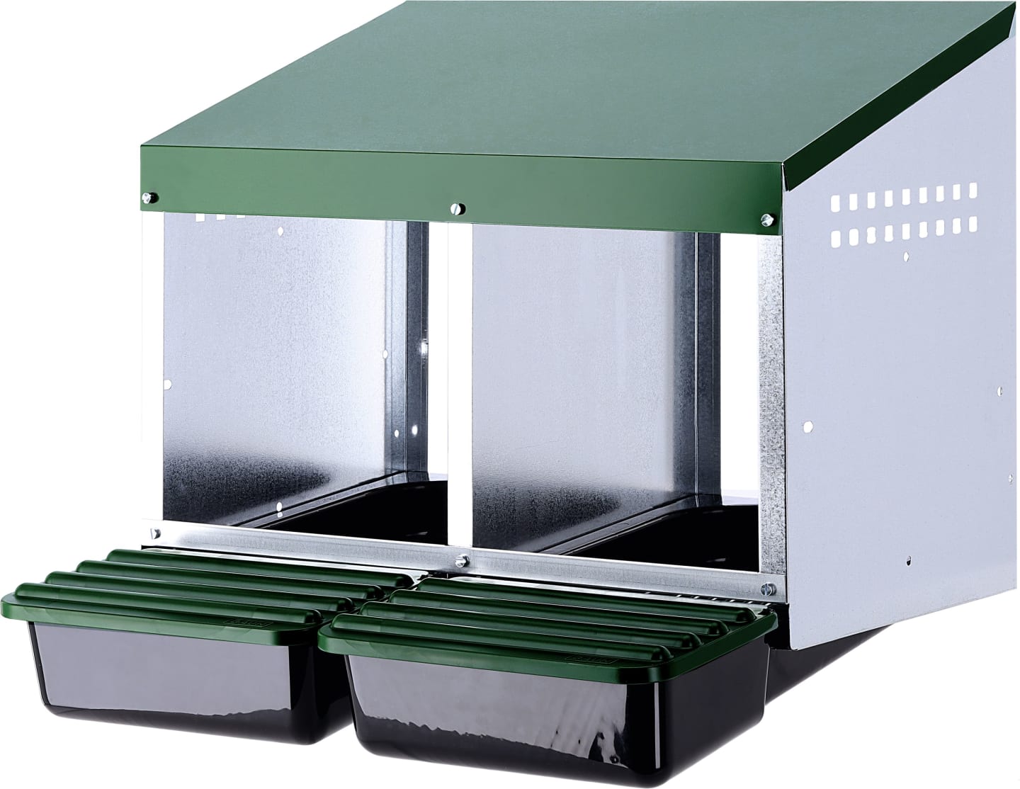KERBL Legenest 2 Legeplätze 52 x 43,5 x 53 cm, Kunststoff; Metall, 73134