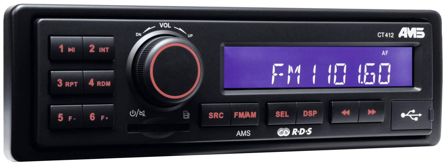 AMS Radio "CT 412" mit kurzer Einbautiefe, X991450068000
