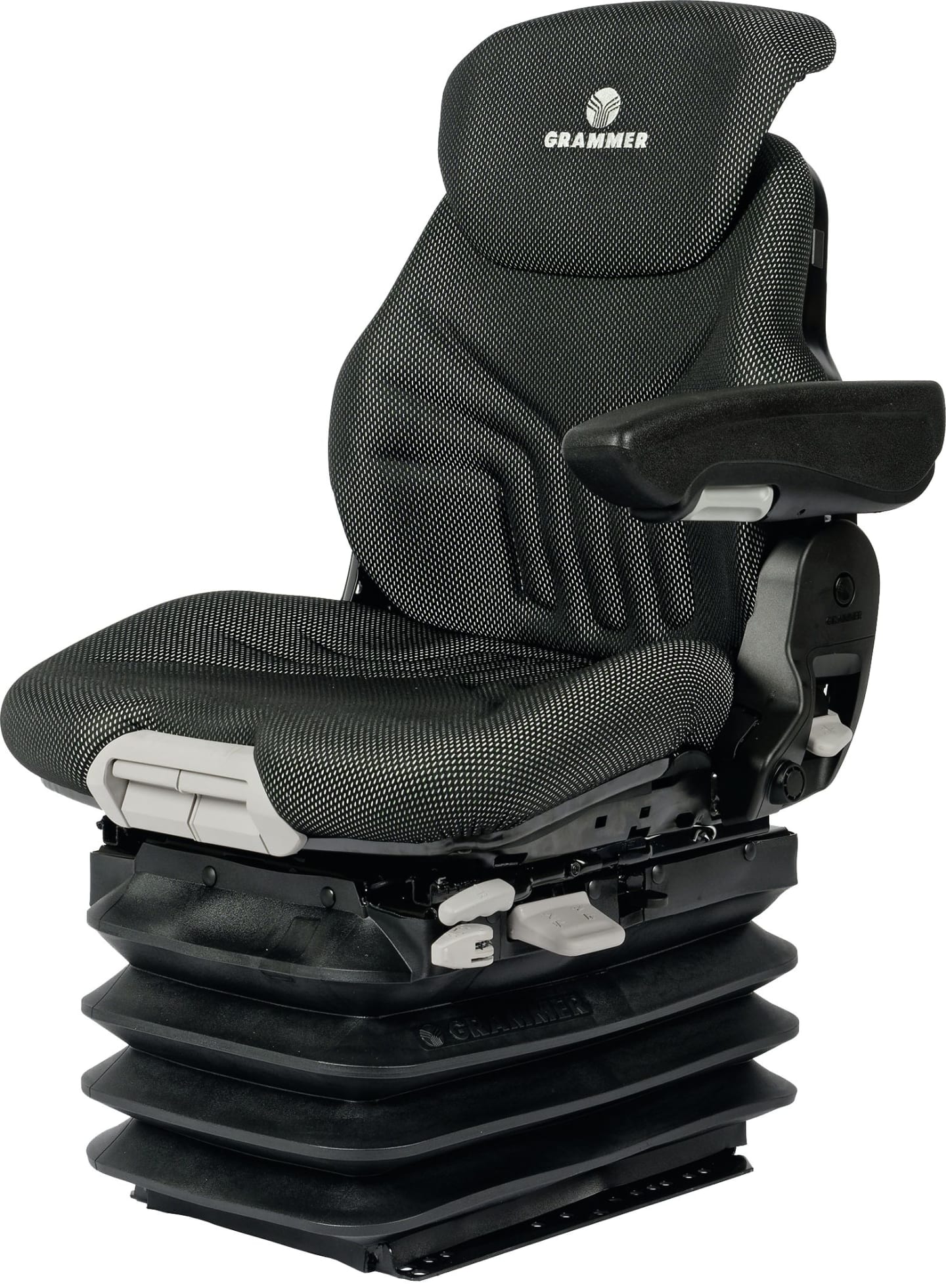 Grammer Traktorsitz "Maximo® Comfort Plus" für Fendt, luftgefedert, Stoff, anthrazit/grün/silber