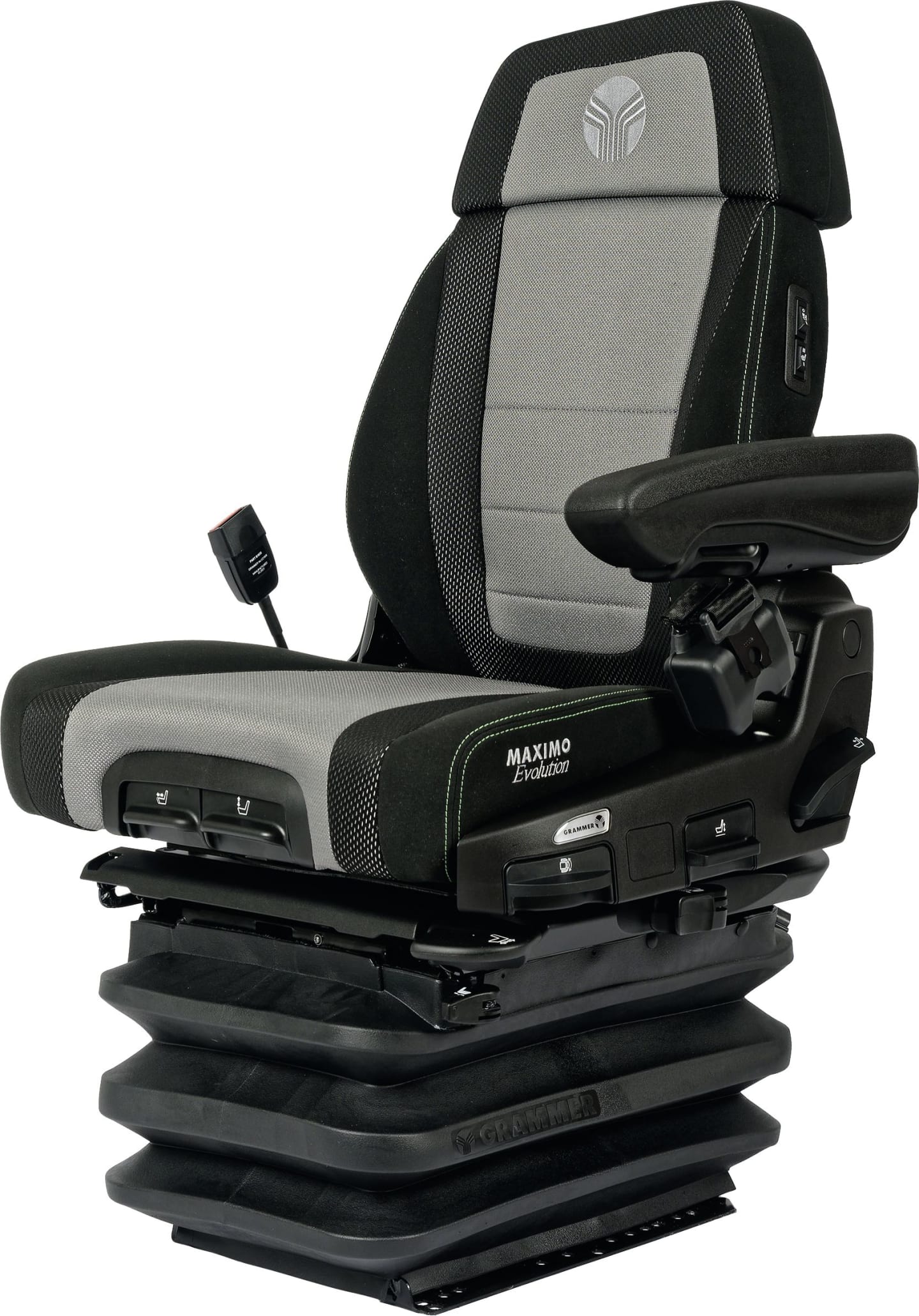 Grammer Traktorsitz "Maximo® Evolution Dynamic" für Fendt, Niederfrequenzfederung, Stoff, anthrazit/silber