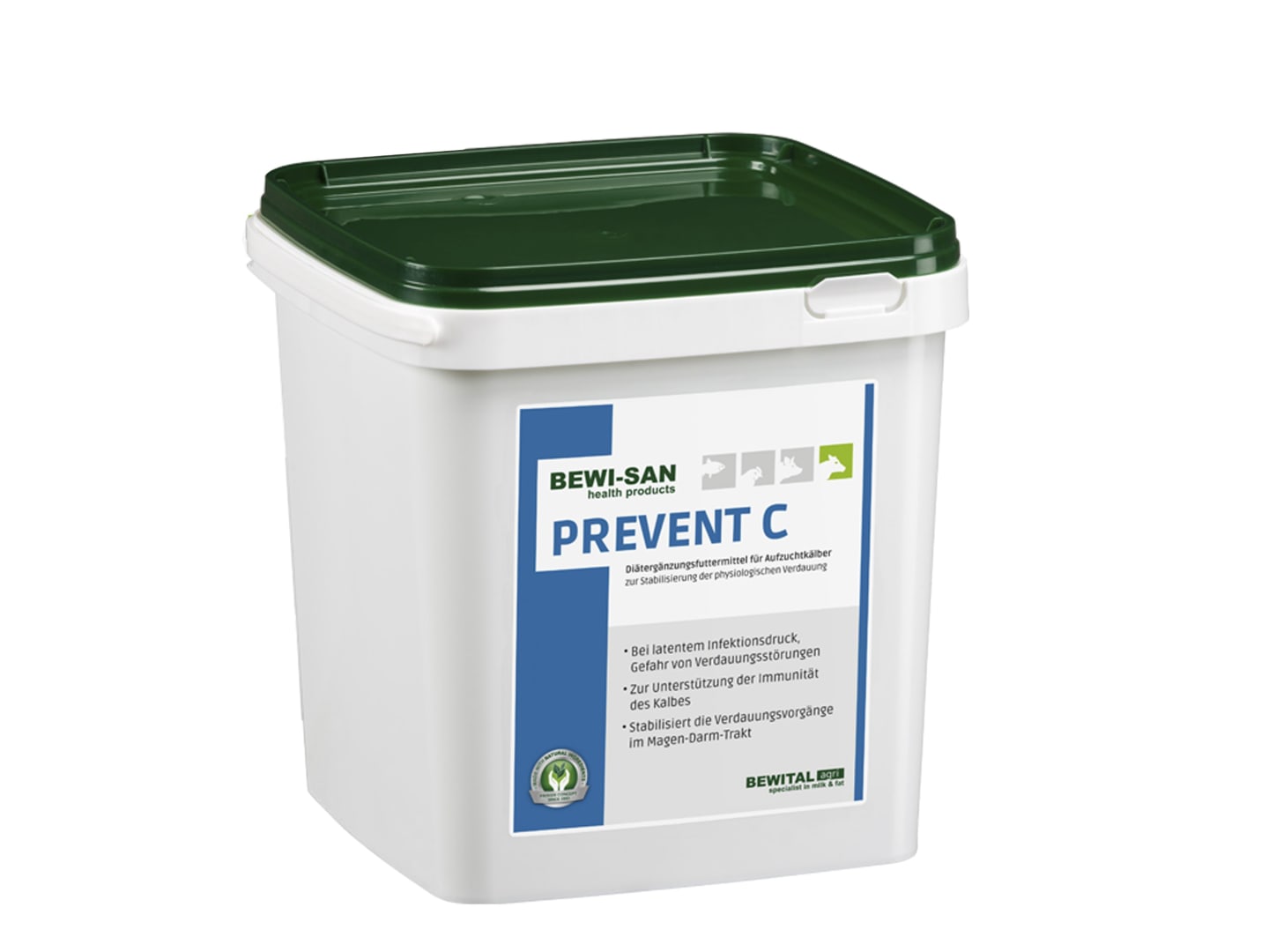 BEWI-SAN Prevent C 3 kg Eimer Unterstützt die physiologische Verdauung von Kälbern Pulver