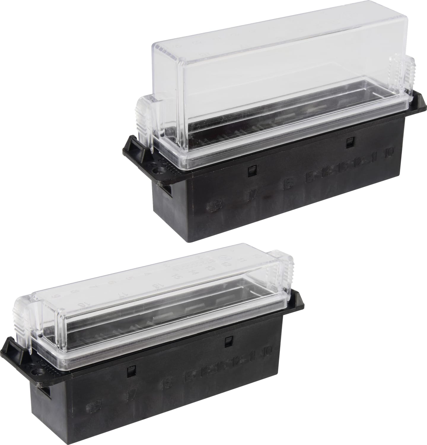 Herth + Buss Sicherungsdose 118 x 48/66 x 29 mm, Aufbau für Mini-Flachstecksicherungen