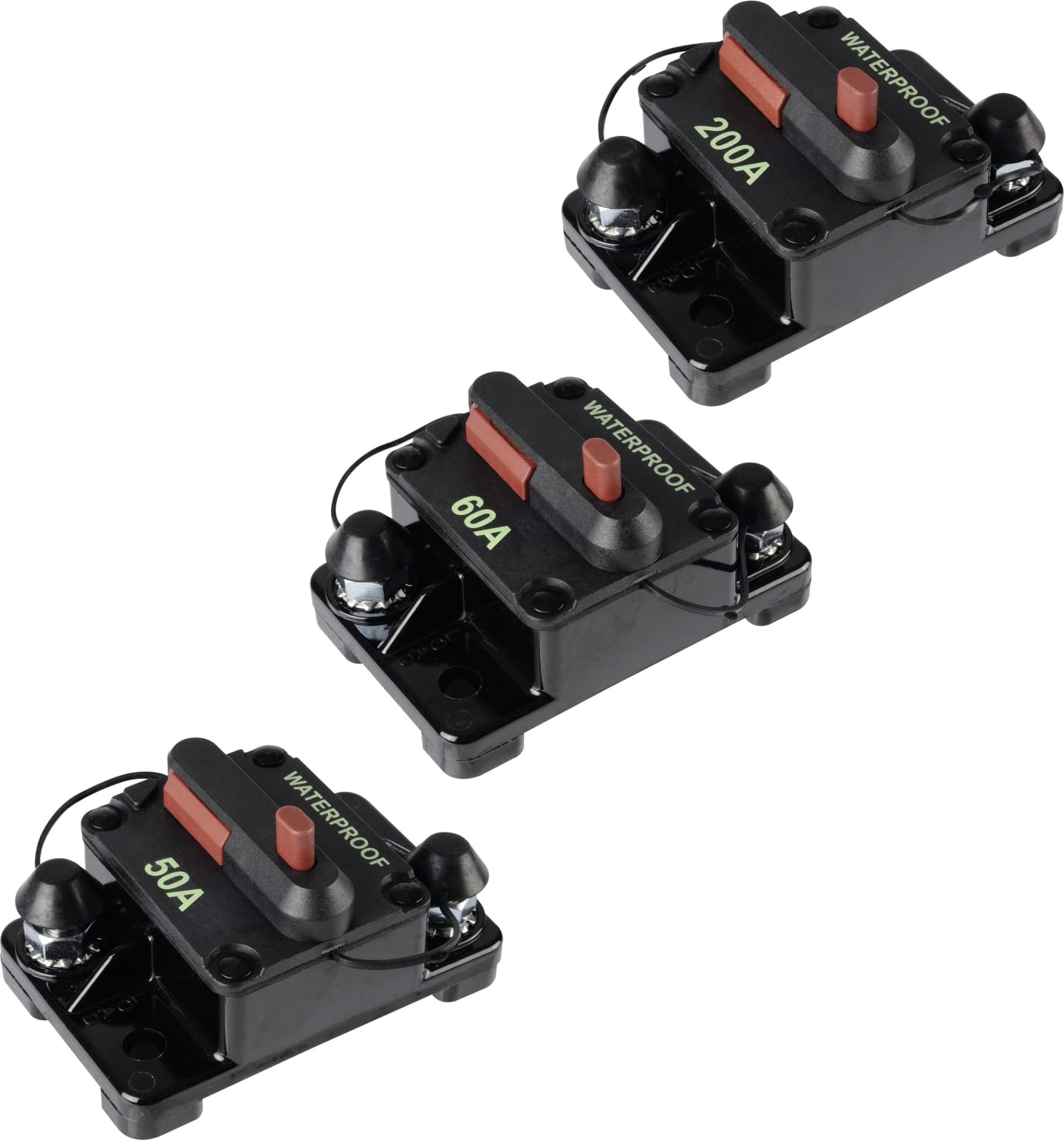 Herth + Buss Sicherungsautomat 42 V, schwarz, Höhe 44 mm