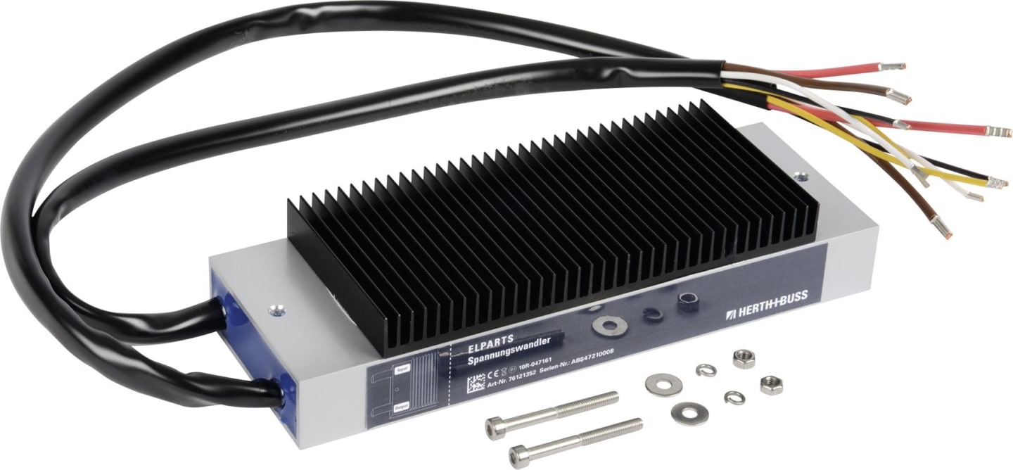Herth + Buss Spannungswandler 12 V; 24 V für Betrieb einer 24 V ABS/EBS-Anlage aus 12 V/24 V Zugfahrzeug, 76 121 352