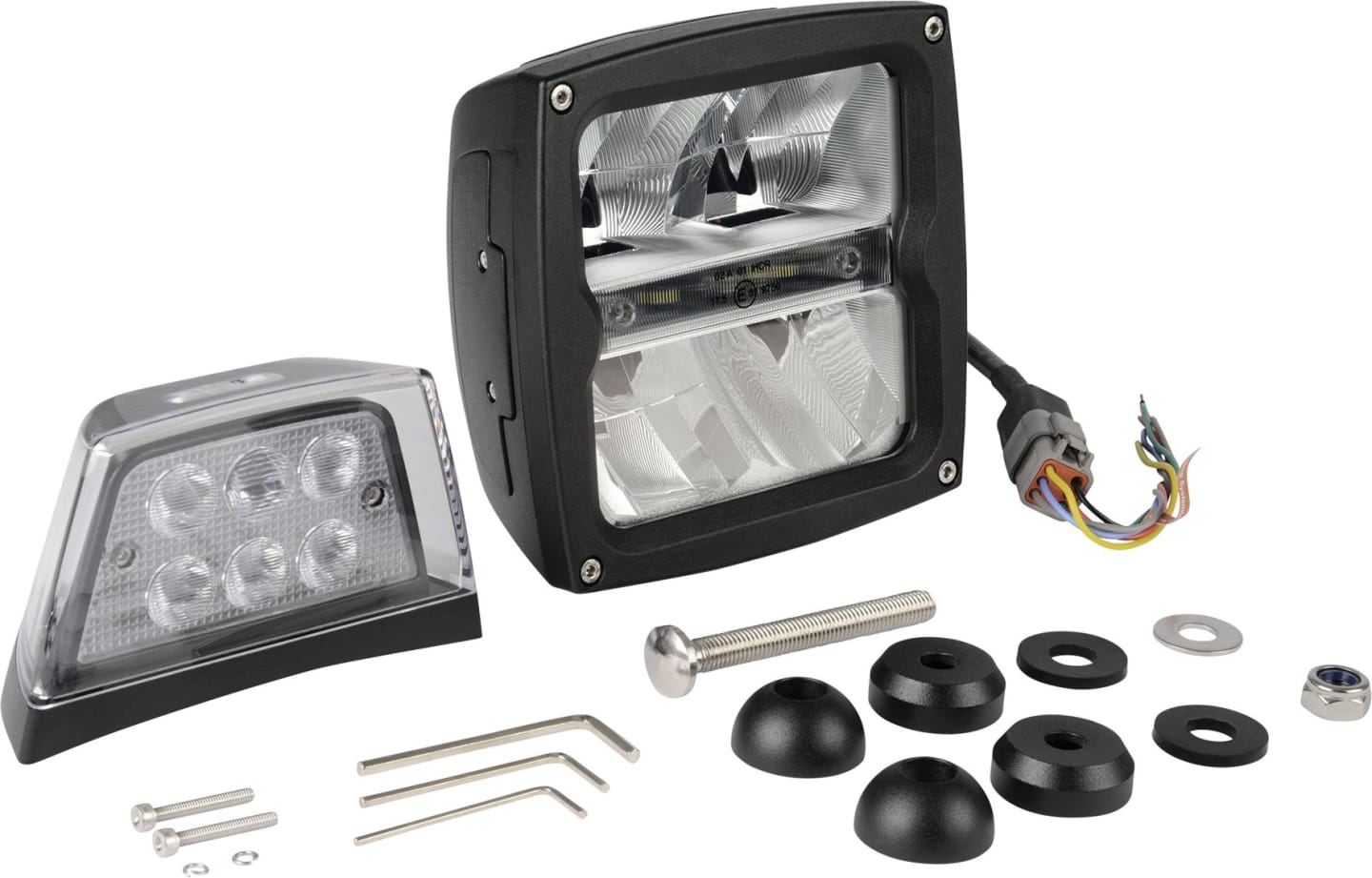 Herth + Buss LED-Hauptscheinwerfer links/rechts 10 – 30 V, 150/229 x 150/180 x 80 mm, Abblend-, Fern-, Blinklicht, 81 658 500