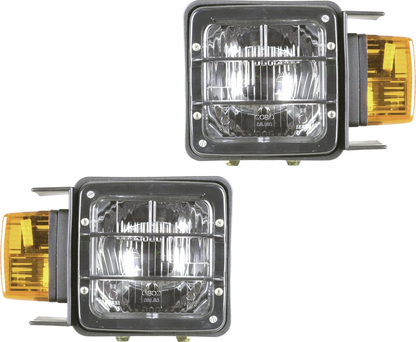 Herth + Buss Hauptscheinwerfer links/rechts, R2 (Bilux), T4W, 12 V; 24 V, 151 x 151 x 120 mm, mit Abdeckung