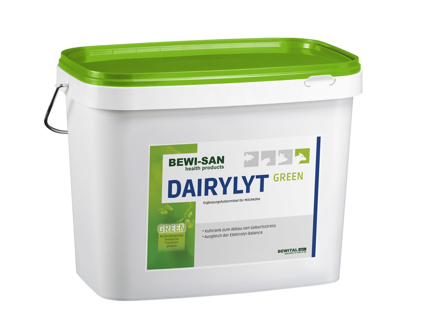 BEWI-SAN Dairylyt Green Kuhtrank zur Vitalisierung von Milchkühen direkt nach dem Abkalben Pulver