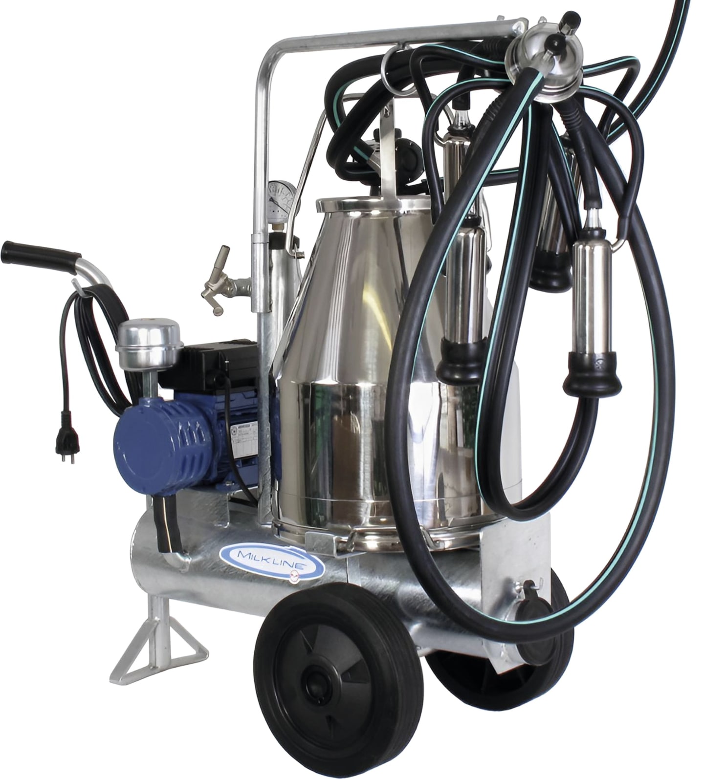 Melkanlage 30 l fahrbar, komplett, CN-Melkeimer, 140 l/min, für Rinder/GEA-Melkanlagen