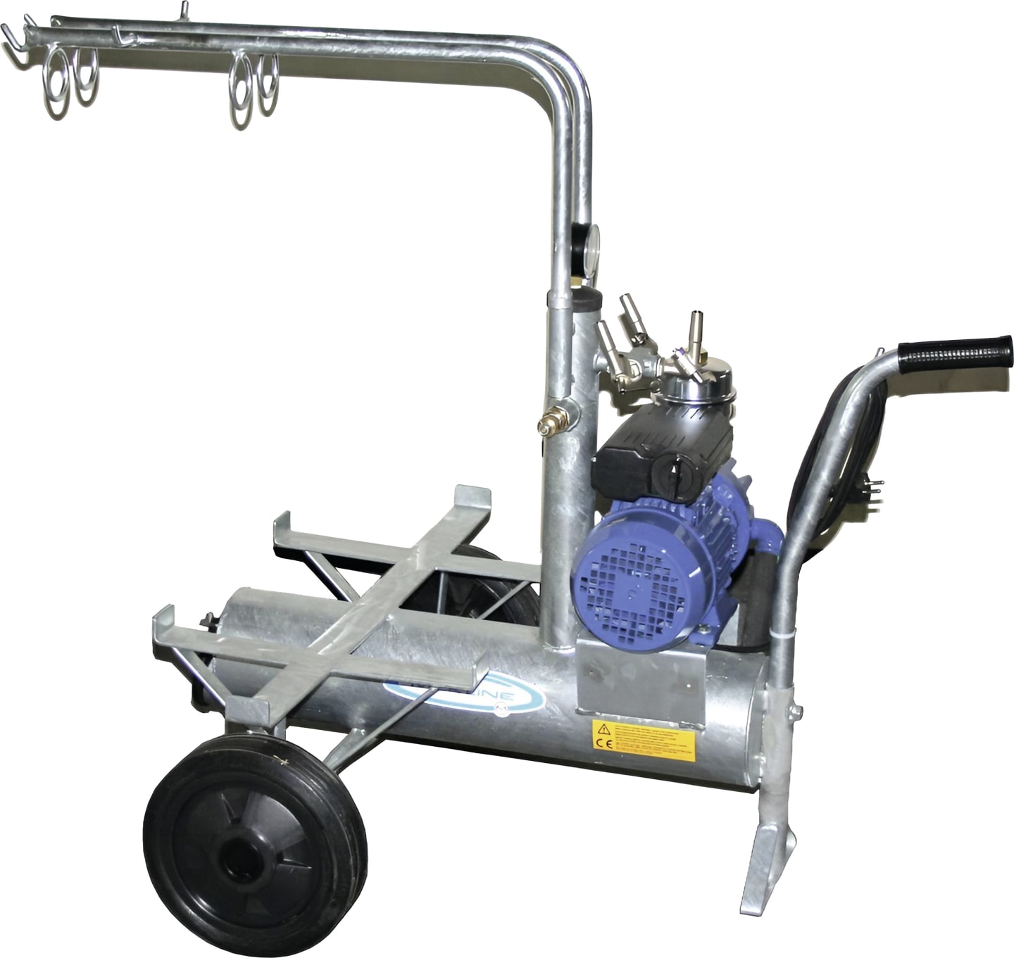 Melkanlage fahrbar 2 Eimer, ohne Eimer, Melkeinheit und Pulsator, 200 l/min