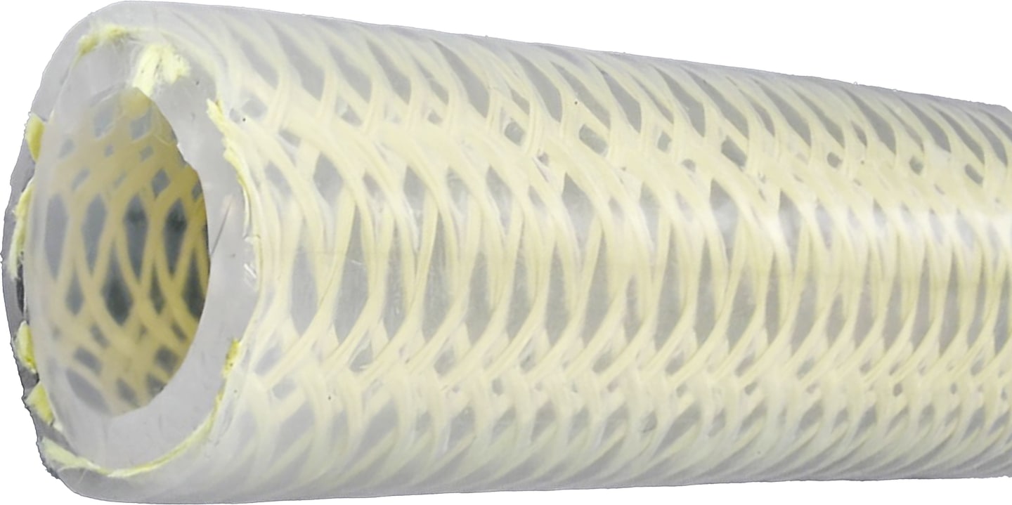 Milchschlauch 27 x 39 mm, 25 m, Silikon, transparent
