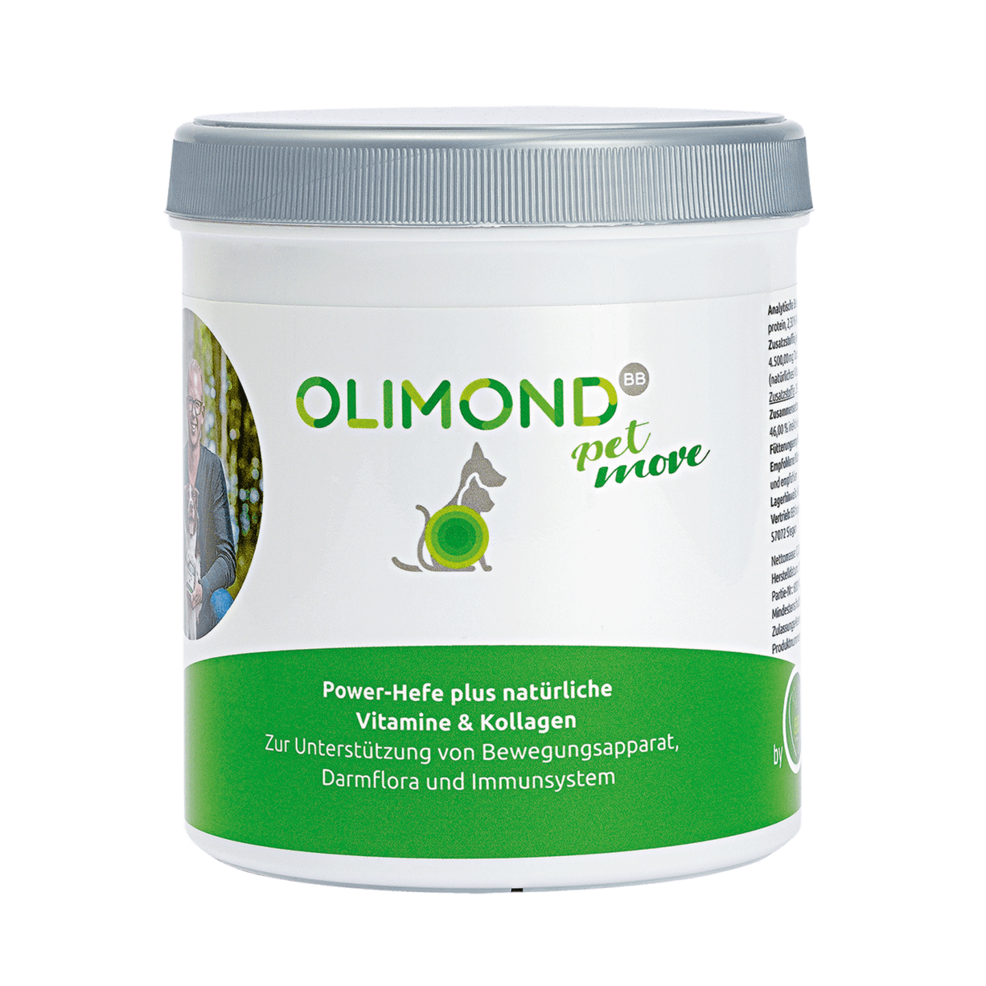 Olimond BB Pet Move mit Wirkstoffen zur Unterstützung des Bewegungsapparates von Hunden und Katzen Pulver 0,4 kg Dose