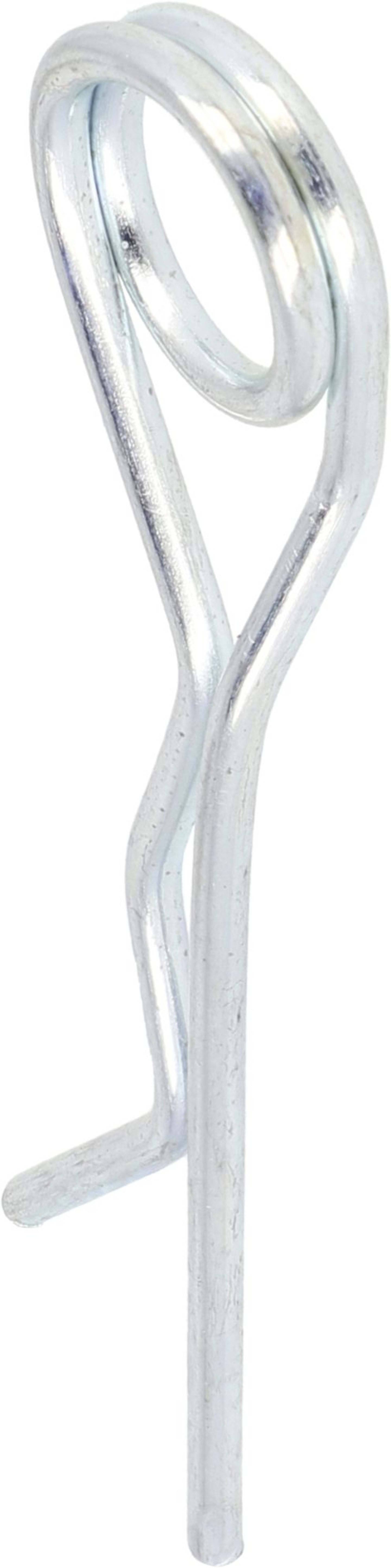 Federstecker 2 mm doppelt gebogen, verzinkt, für Wellen-Ø 8 – 40 mm