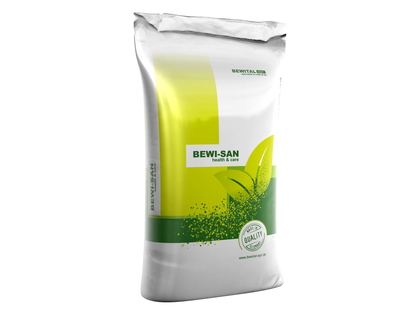 BEWI-SAN Milk+ Green für Ökobetriebe geeigneter leicht angesäuerter Vollmilch-Ergänzer bei Kälberaufzucht mit Vollmilch Pulver 25 kg Sack