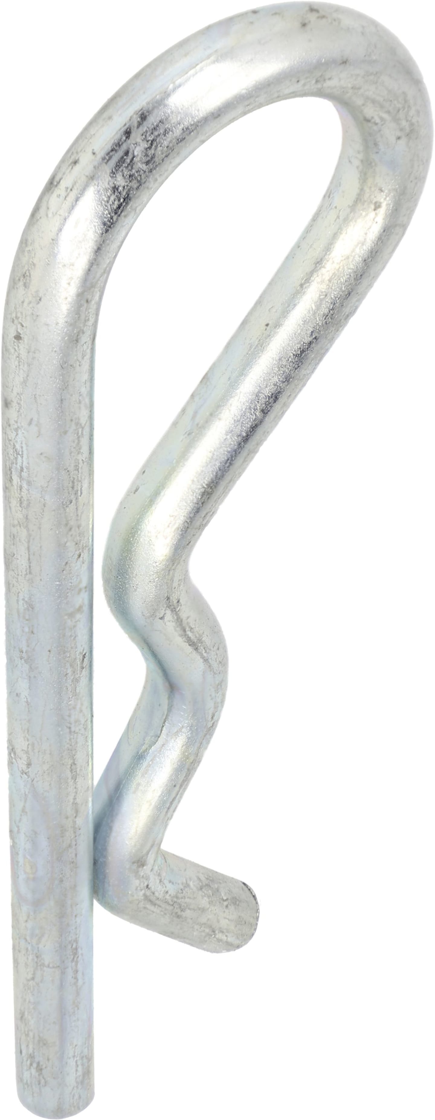 Federstecker 8 mm einfach gebogen, verzinkt, für Wellen-Ø 9 – 45 mm