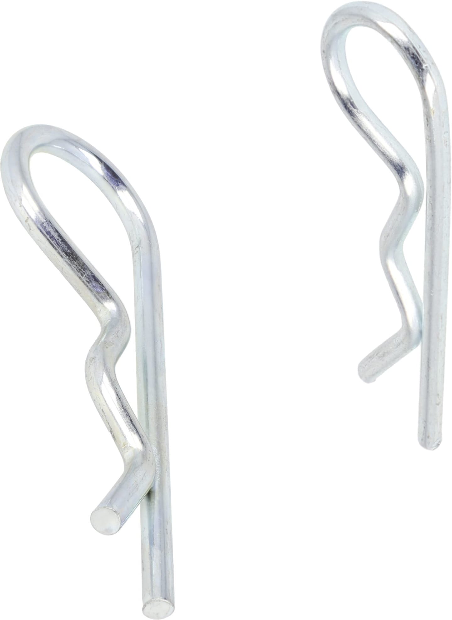Federstecker einfach gebogen, verzinkt für Wellen-Ø 9 – 45 mm
