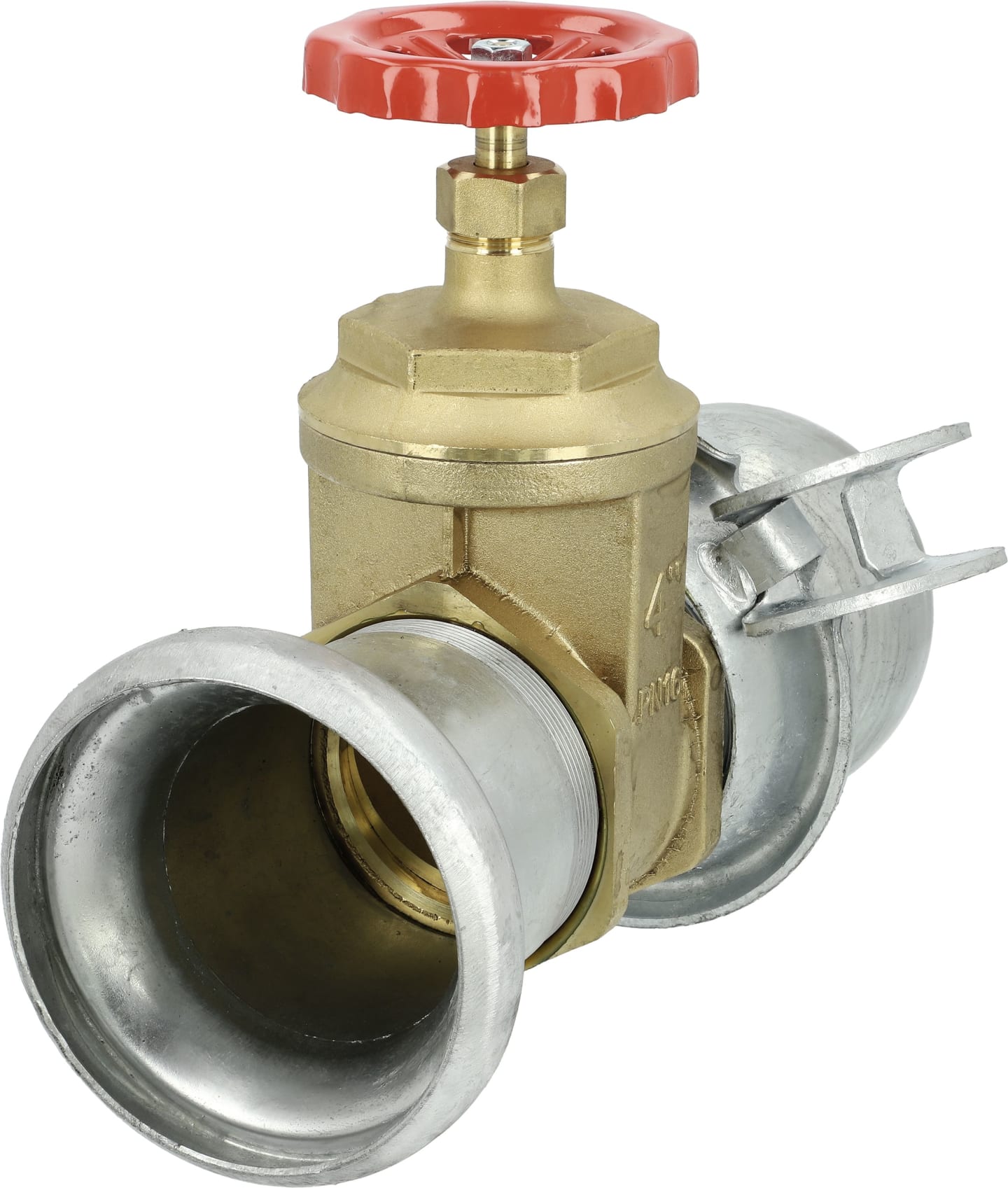 BAUER Absperrschieber "S63" HK 76 Becher; HK 76 Kugel, Stahl; Messing, verzinkt, 2110052