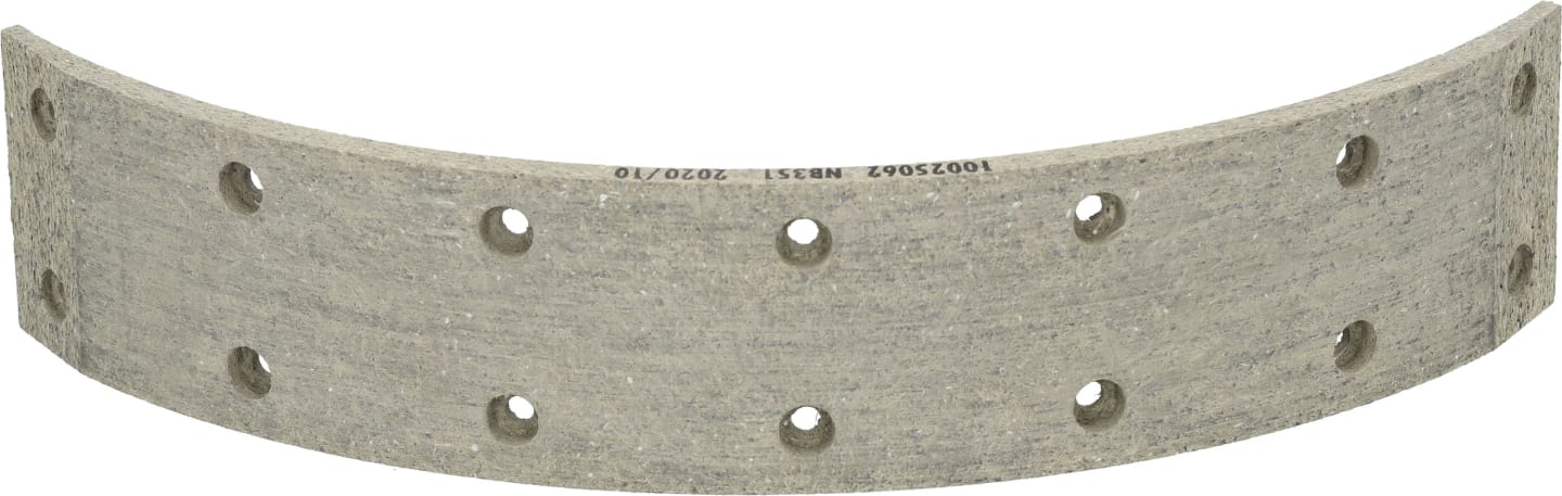 Fendt Bremsbelag 287 x 50 x 6 mm, Ø 300 mm, 14 Bohrungen, für Fußbremse Traktor Geräteträger, F231101070082