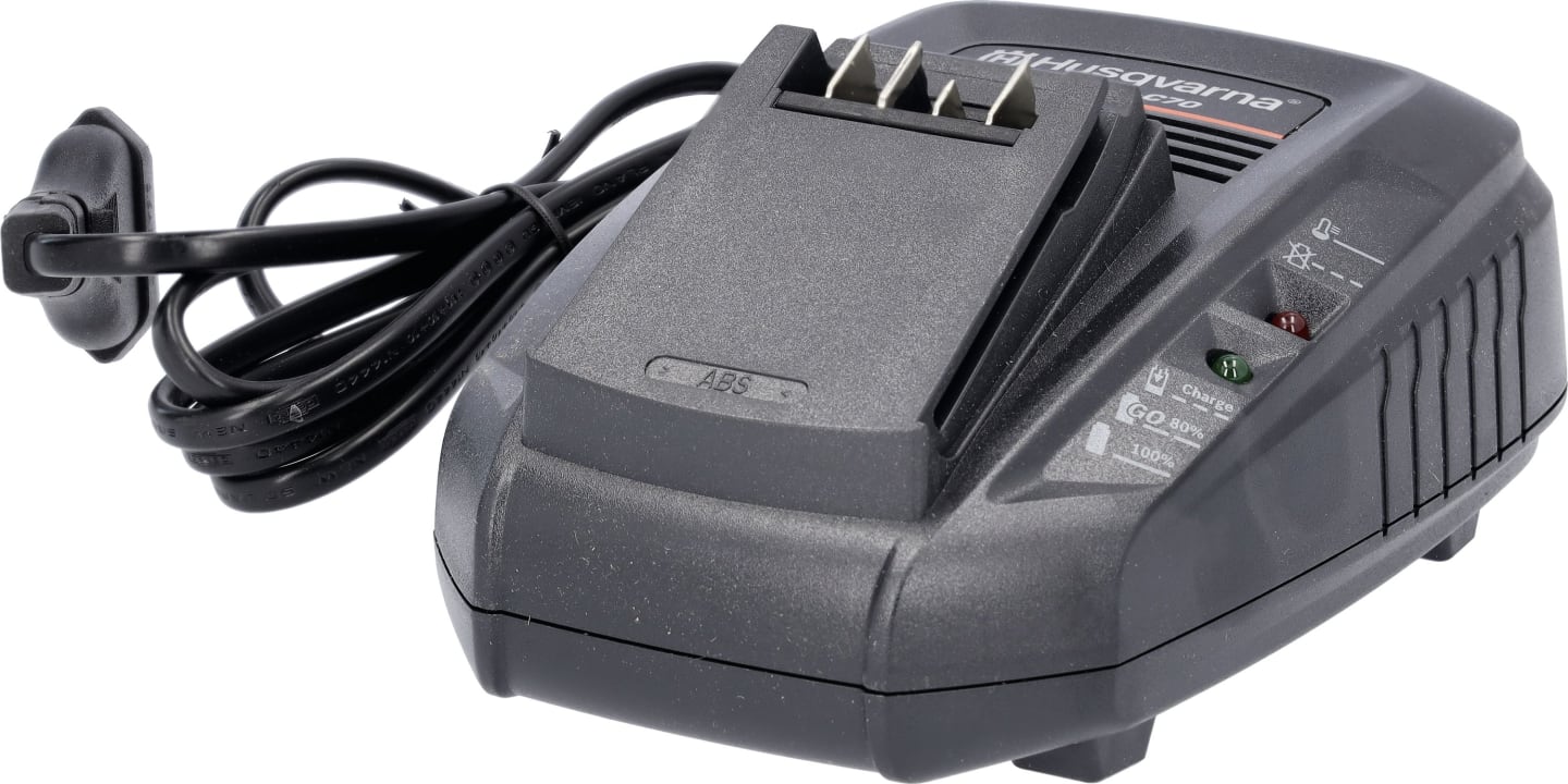 Husqvarna® Batterieladegerät "P4A 18-C70" 70 W, für Aspire, 18 V-Akku P4A, 9706010-01