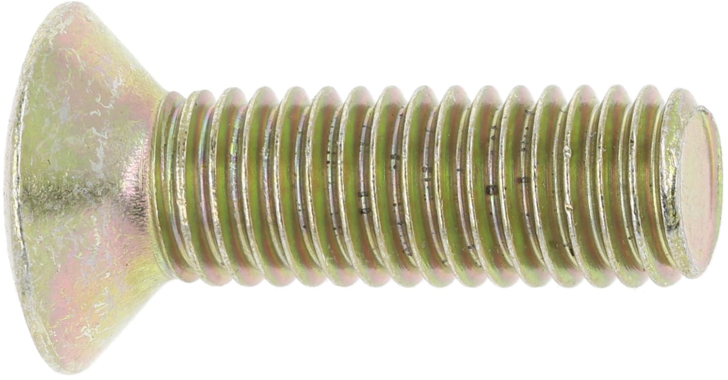 Fendt Linsensenkschraube DIN 603 M 5 x 16 mm - 4.8, Stahl, verzinkt gelb (A3L), X492021150000