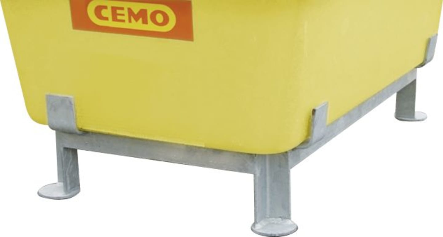 Cemo Fußgestell für Lagerbehälter, Stahl, verzinkt