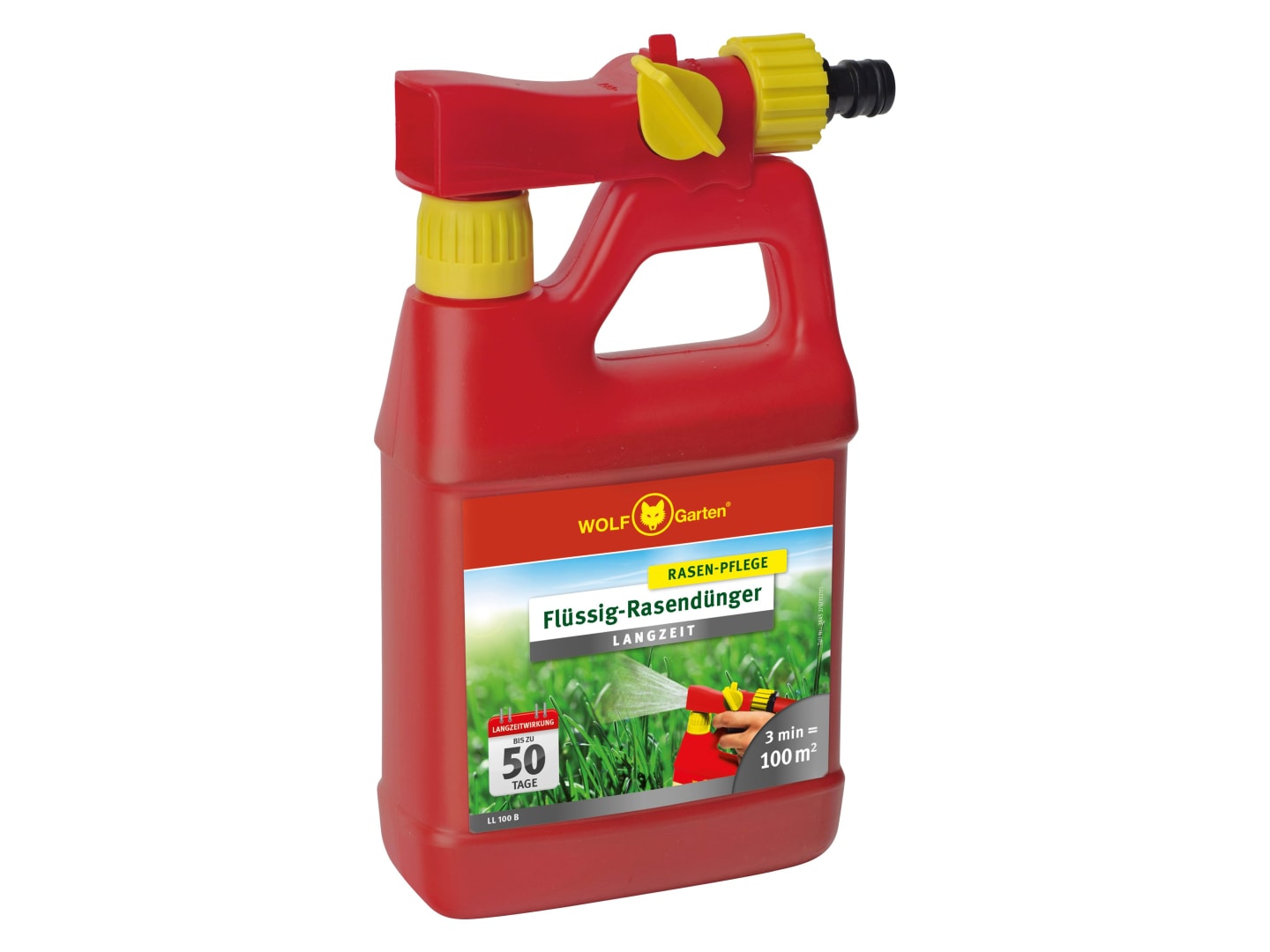 Wolf-Garten® Rasendünger Langzeit LM100 B Ausreichend für ca. 100 m² flüssig