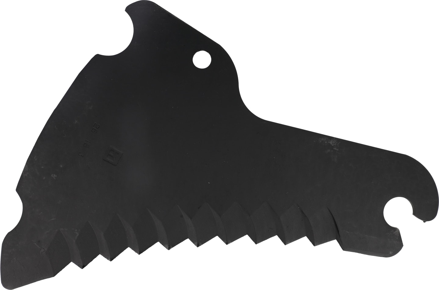Industriehof® Ladewagenmesser 345 x 250 x 5 mm, für Ladewagen Deutz-Fahr K7, TL, Alpmaster, Feedmaster, 85-130