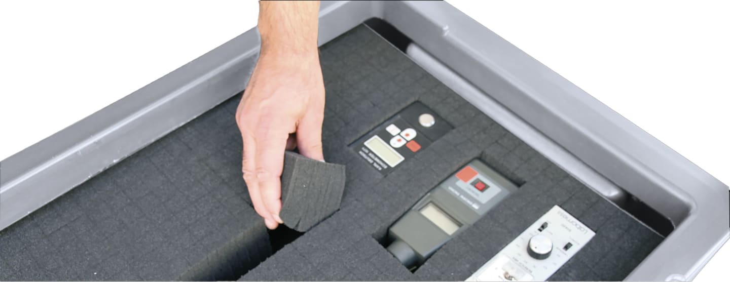 Cemo Schaumstoffeinlage 66 x 40 x 48 cm, PU (Polyurethan), für Werkzeugbox CEMBox 150 l, 10048