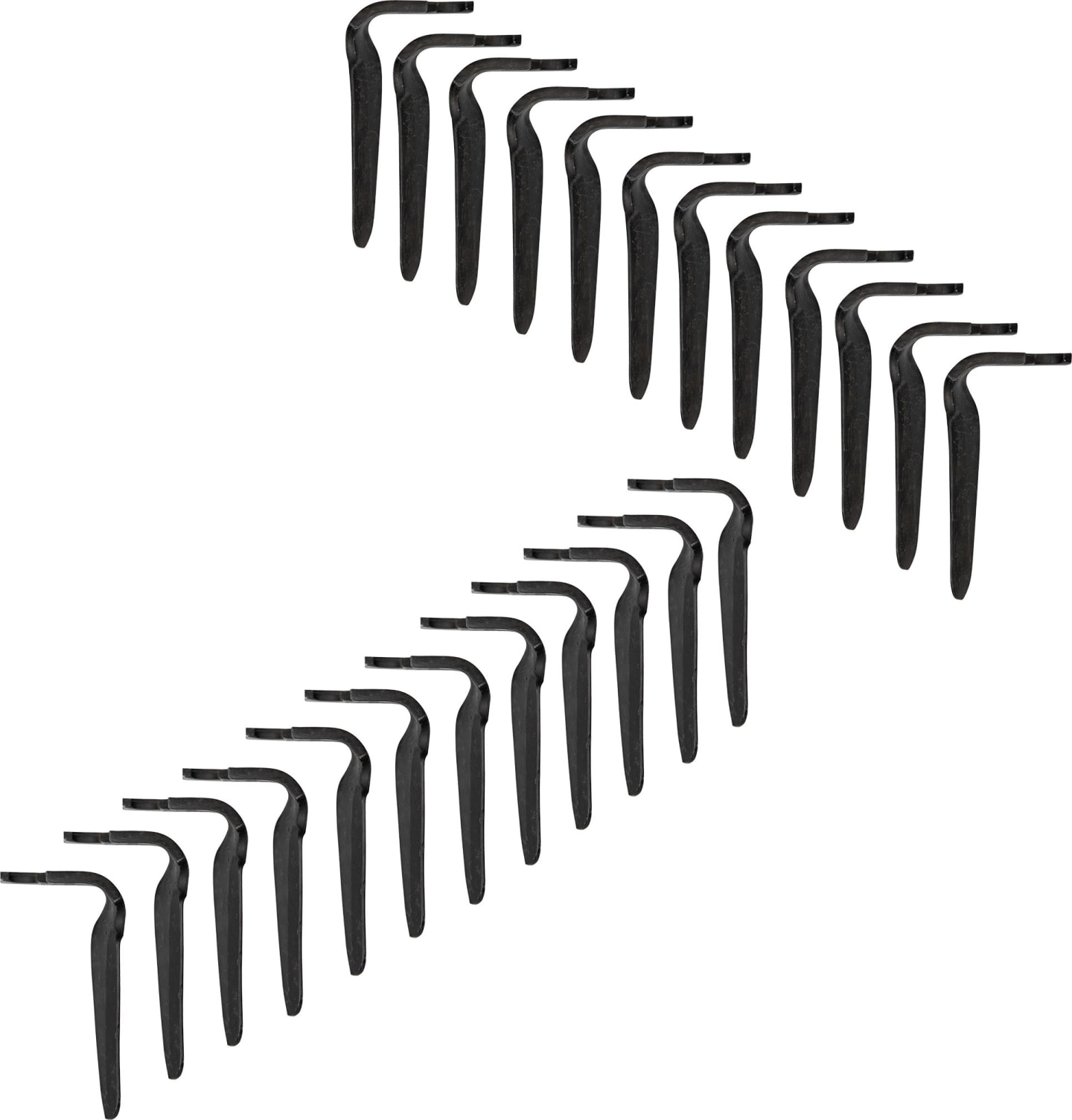 Maschio Kreiseleggenzinken "Quick Fit" links/rechts 320 x 15 mm mit Bohrung, für Kreiselegge DM Rapido, M36100366R/M36100367R