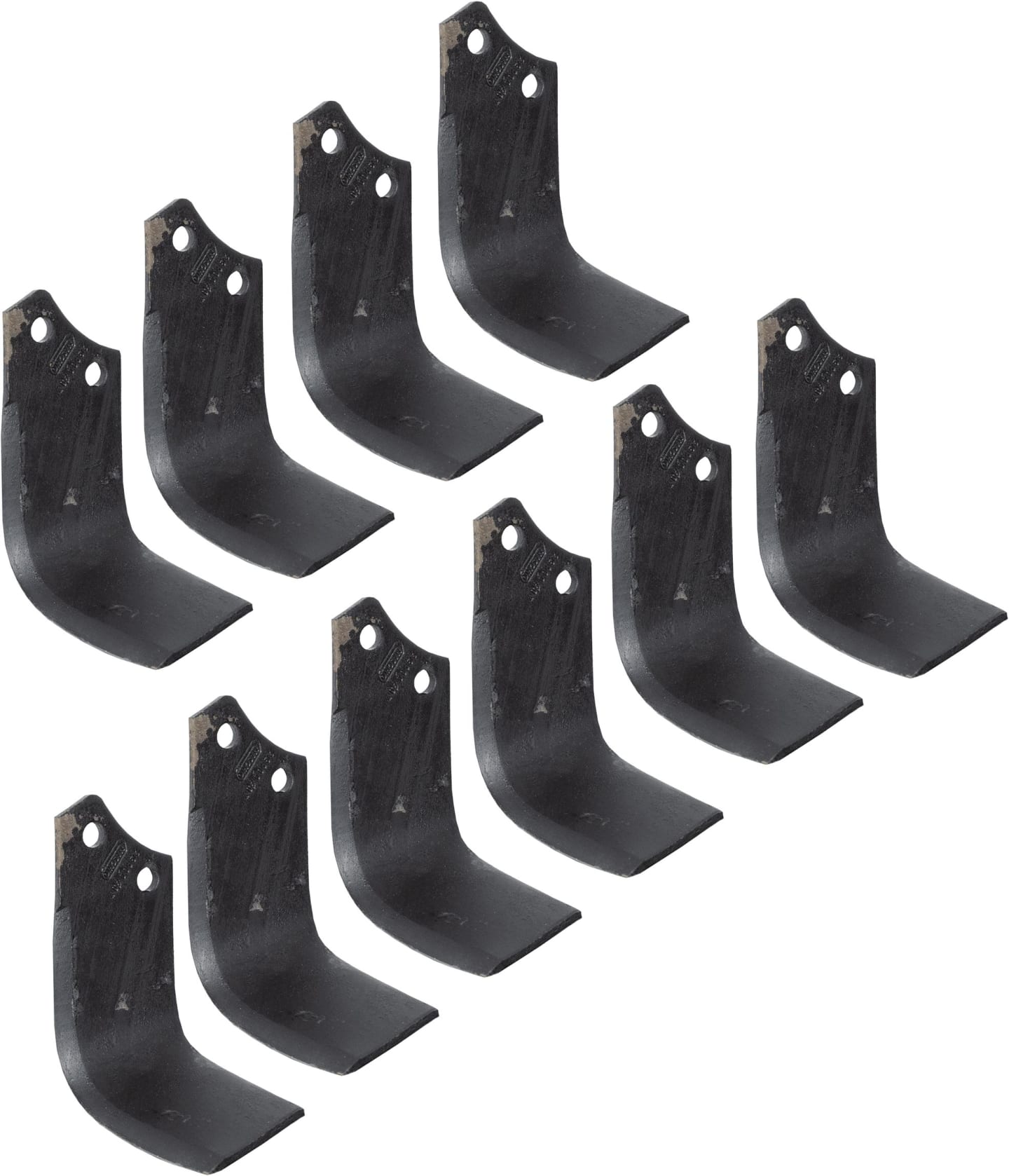 Maschio Fräsmesser 192 x 80 x 8 mm Bohrung 14,5 mm Set mit 54 St. links/rechts für Fräse U, US, UZ, Silvia, M29100407R/M29100408R