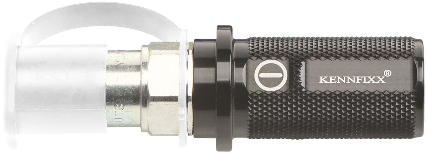 Kennfixx® Hydraulik-Handgriff anthrazit -, BG 03, Stecker M 22 x 1,5 IG; Schlauch 1/2" IG