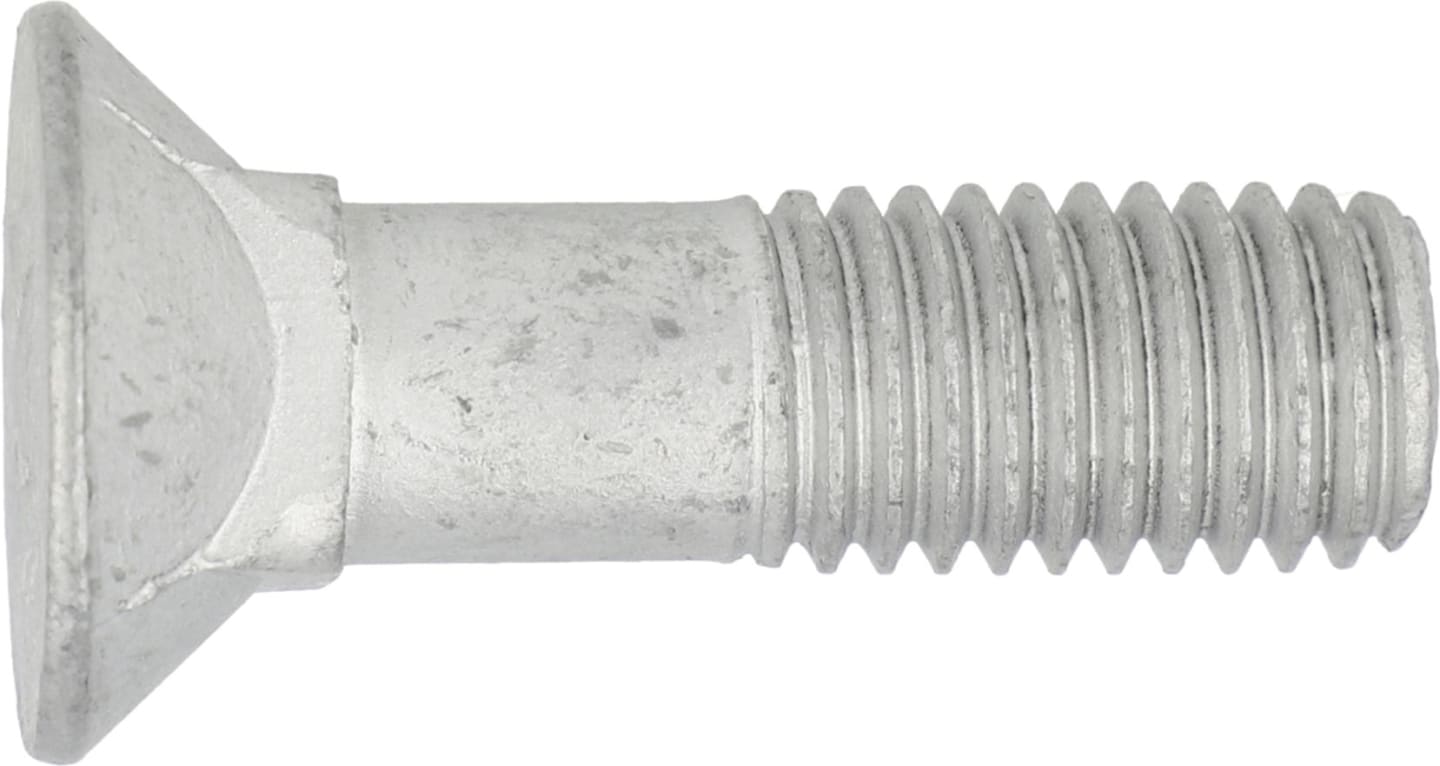 Maschio Scharschraube DIN 608 M 12 x 1,75 x 42 - 10.9, vierkant, für Streifen Pflugkörper MP4WN, MP4N, mit Mutter, F01090251R