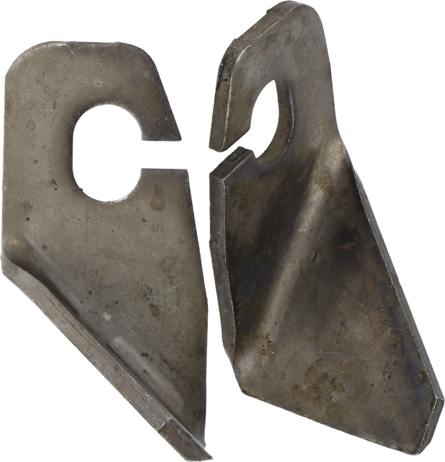 Amazone Flügelmesser links/rechts 60 x 30 x 3 mm, geschliffen, für Mäher Grashopper, Profihopper