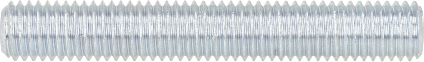 Madenschraube M 12 x 80 mm, Stahl, verzinkt; blau passiviert (A2K), Innensechskant, Kegelstumpf, 025501280