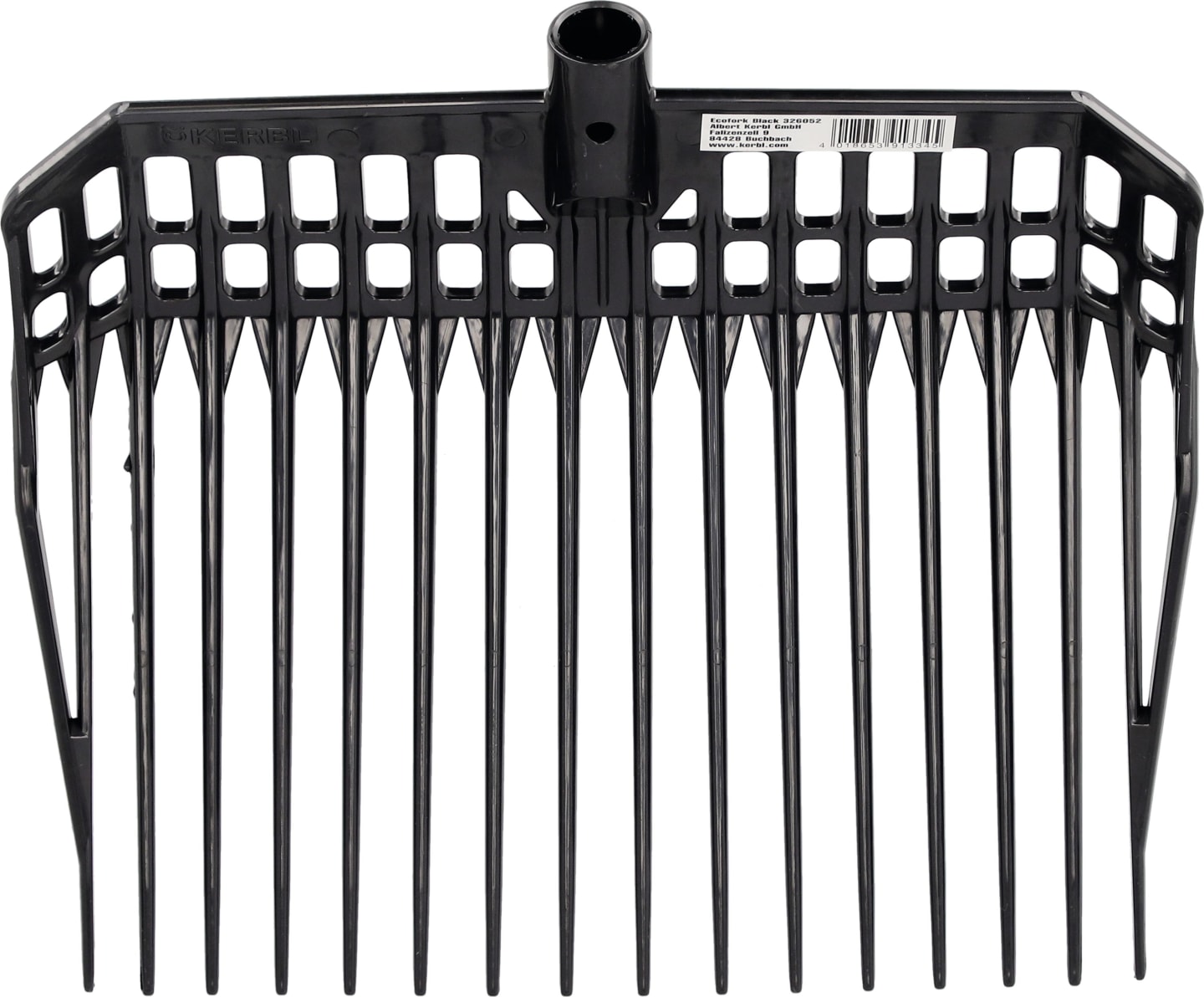 KERBL Dunggabel "EcoFork" 38 x 30 cm Kunststoff schwarz, ohne Stiel, 326052