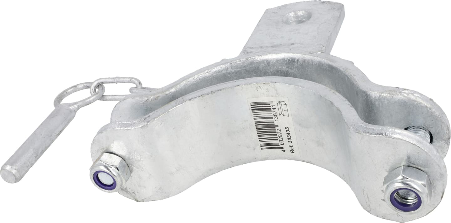 Patura Schelle Ø 102 mm, 1 Halter, mittig, für Pfosten, 303435