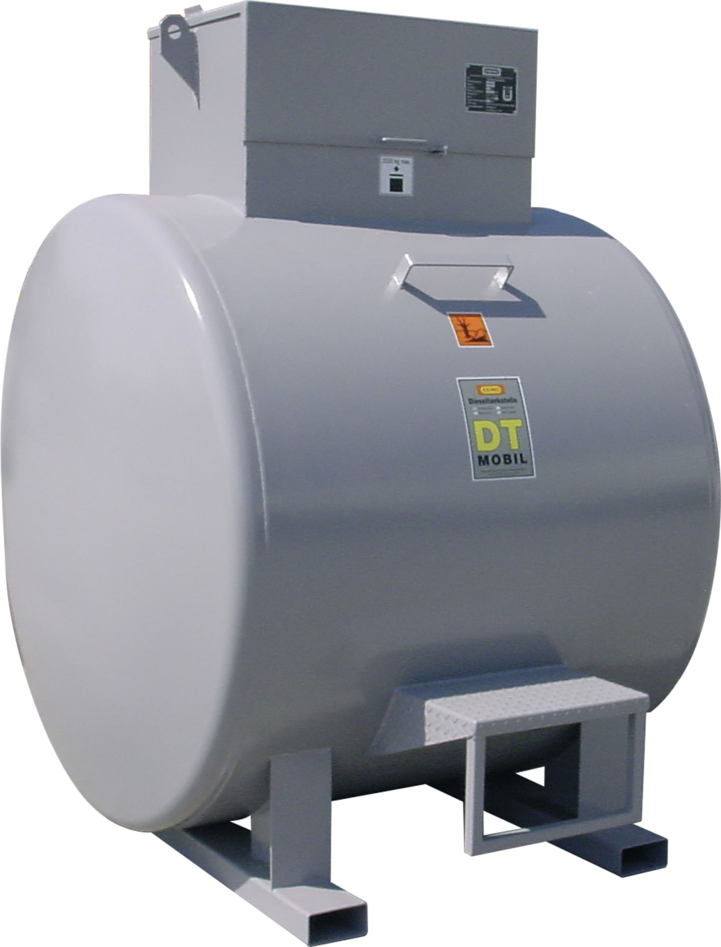Cemo Tankanlage "DT-Mobil" 3.000 l, für Diesel; Biodiesel, mobil, ohne Pumpe, doppelwandig, liegend, 8839