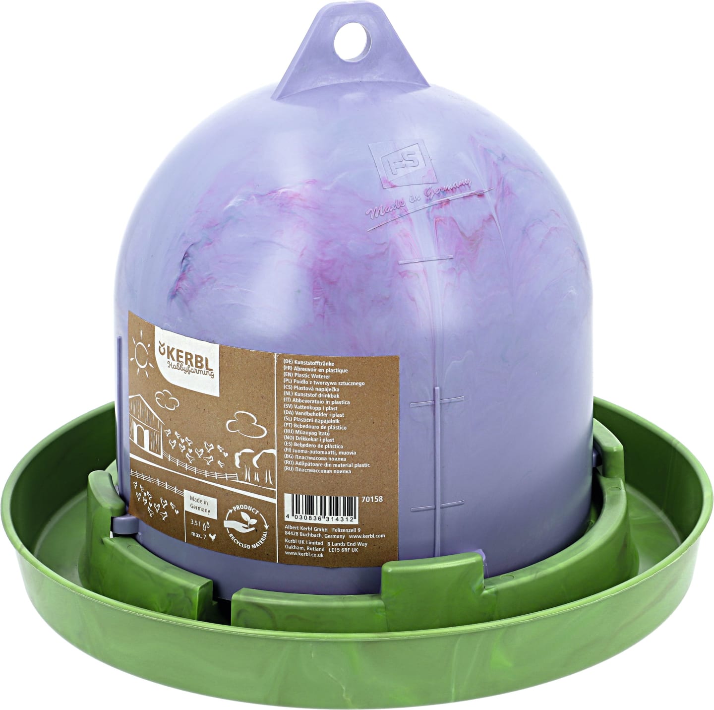 Stükerjürgen Geflügeltränke 3,5 l, Kunststoff (recycelt), 70158