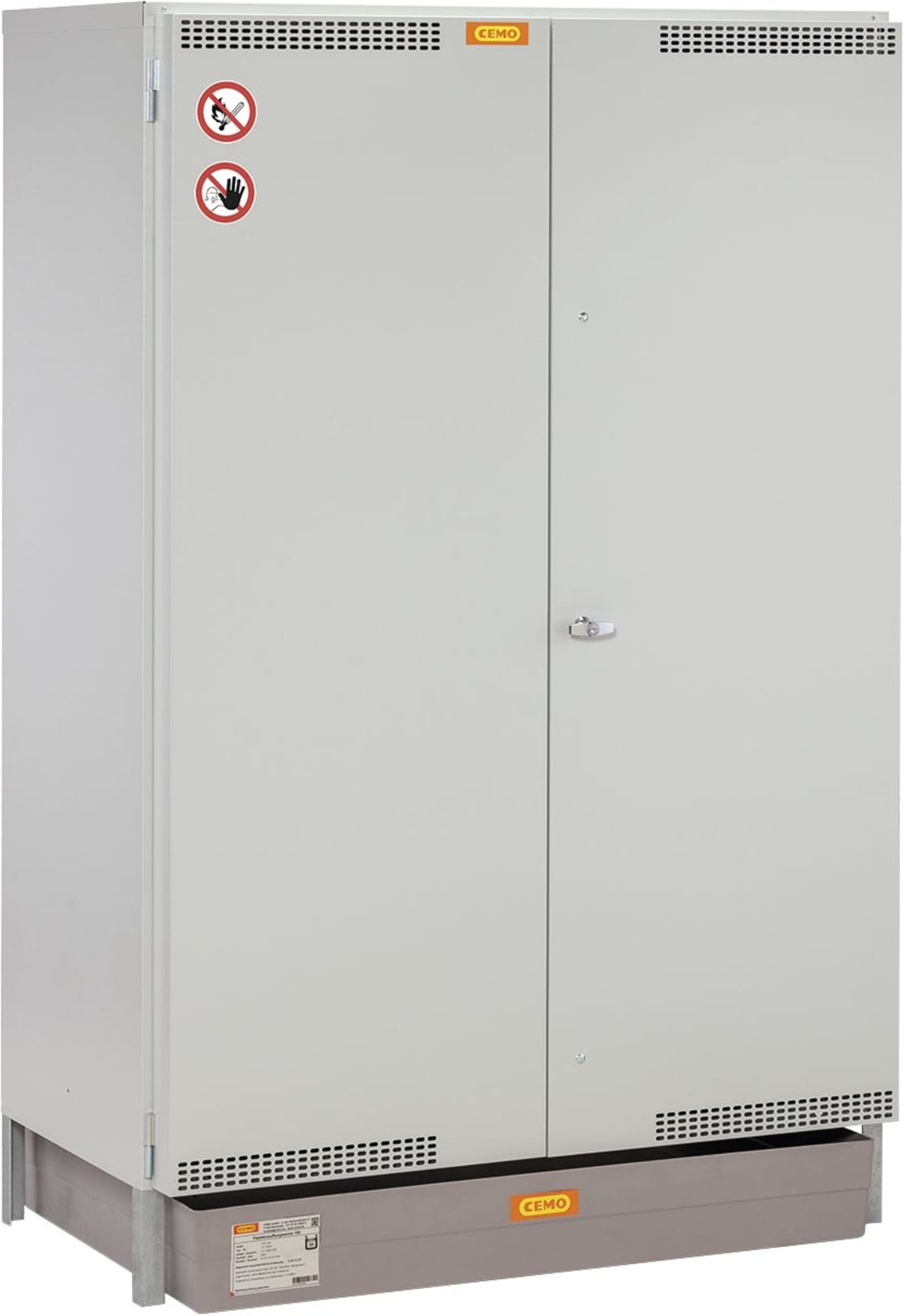 Cemo Umweltschrank "13/20" 132 x 200 x 80 cm, 4 x Gitterrost, GFK-Wanne, 7954