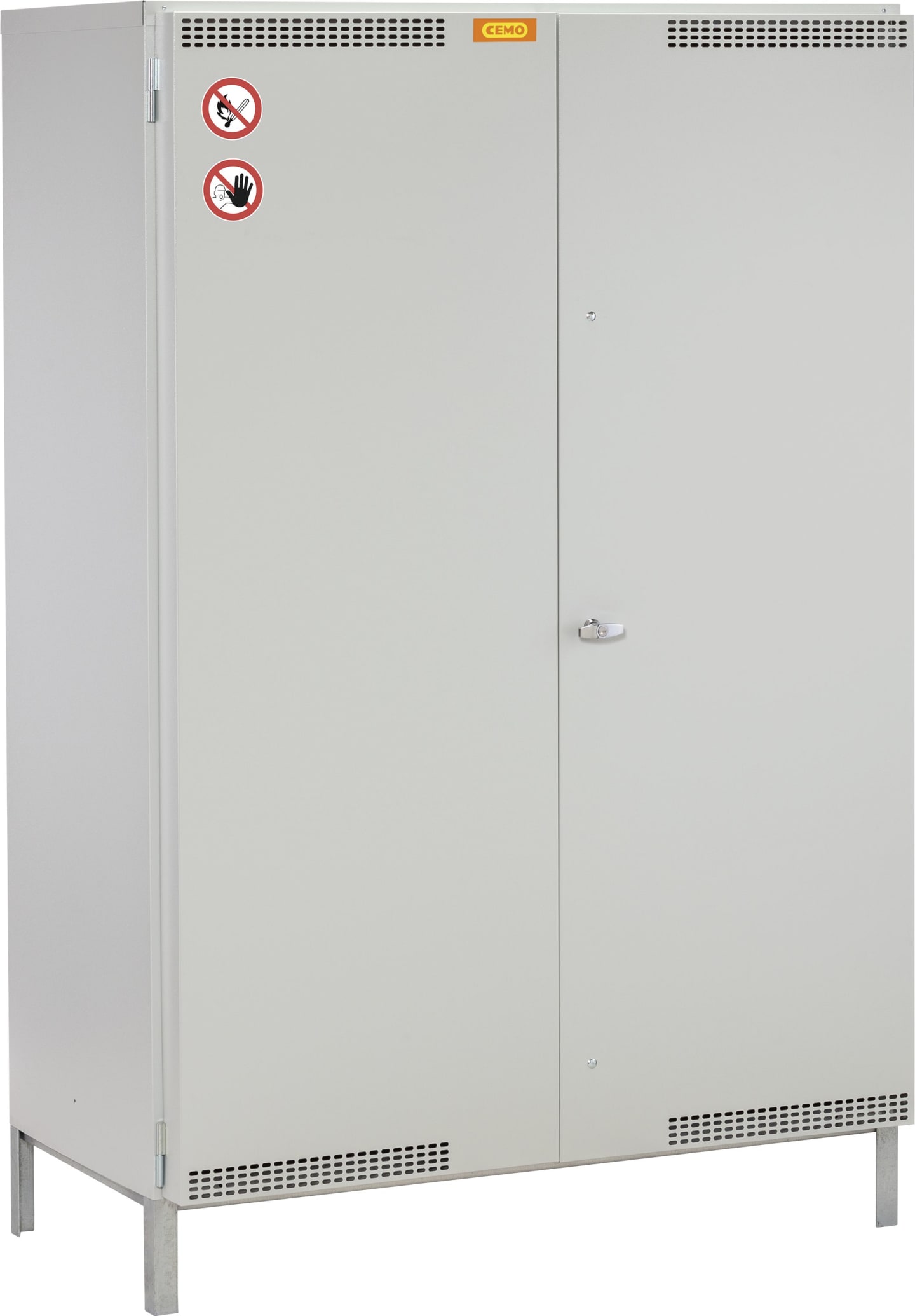 Cemo Umweltschrank "13/20" 132 x 200 x 63 cm, 3 x Gitterrost, 1 x Fachbodenwanne, 7956