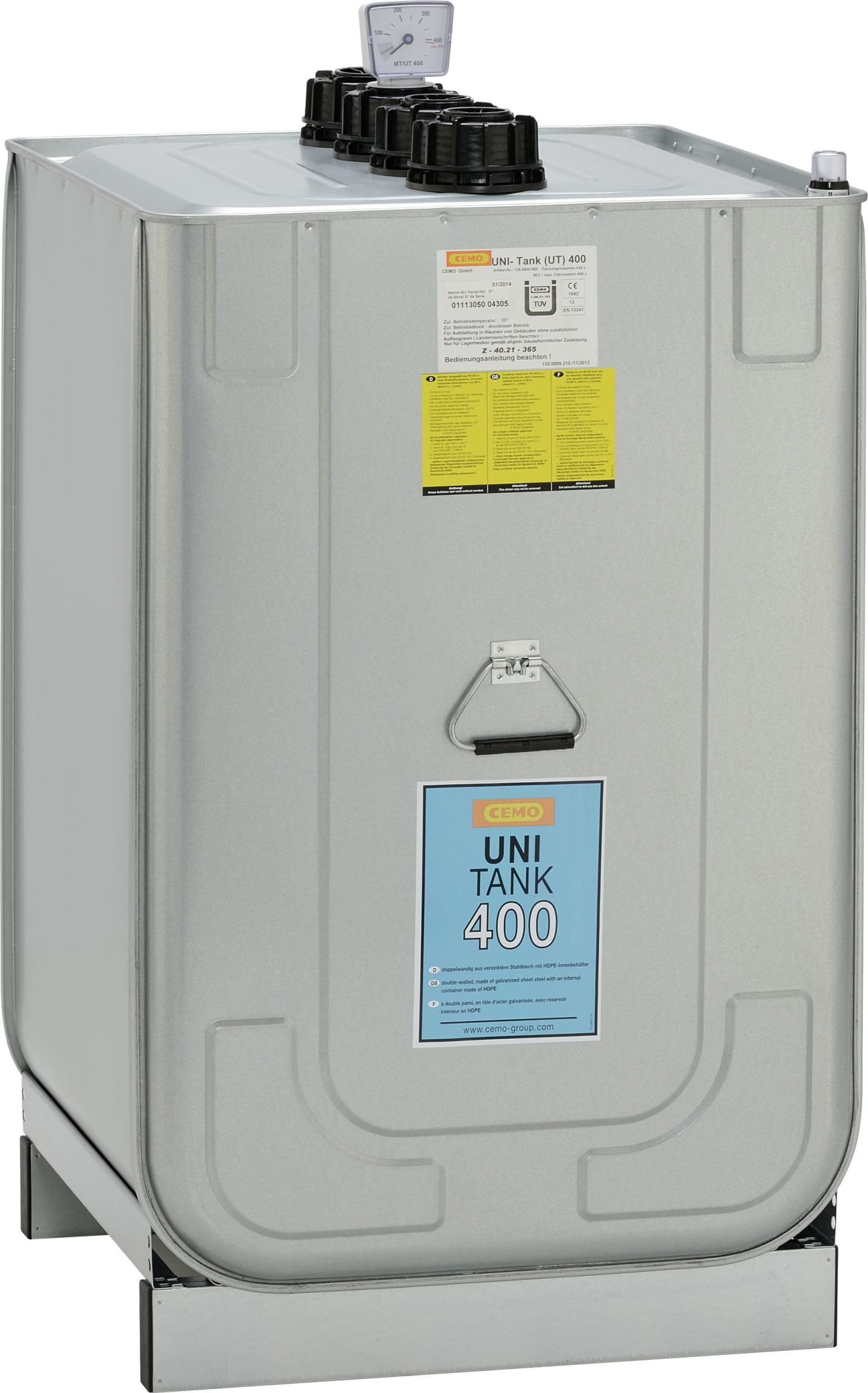 Cemo Lagertank "Uni" 400 l für Frischöl und Altöl, stationär, 7979