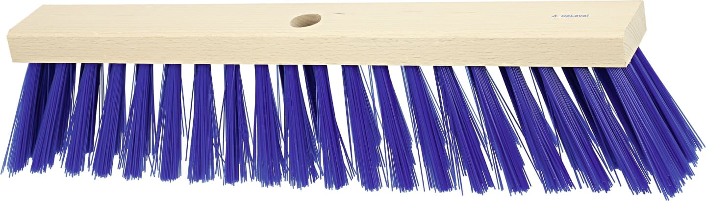 DeLaval Ersatzbesen 48 cm, Borstenbesatz PVC, blau, für Holzstiele mit 28 – 34 mm Durchmesser