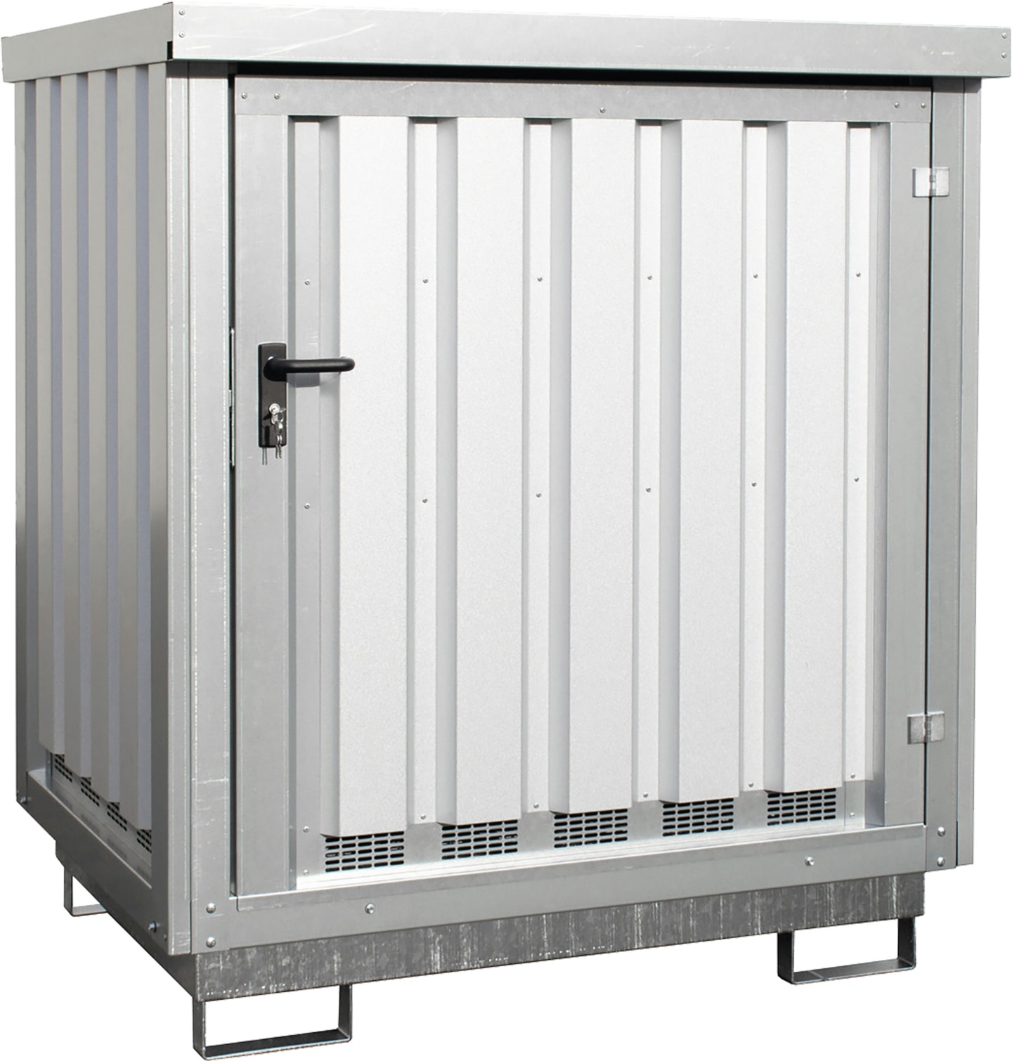 BAUER® SÜDLOHN Gefahrstoffdepot "GD-E 2" für zwei 200 Liter-Fässer, mit Gitterrost, 4495-31-0000-7