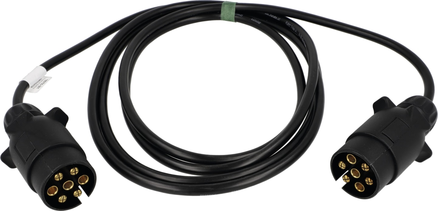 Verlängerungskabel "N-Typ" 12 V, 7-polig, mit zwei Steckern, ISO 1724 N-Typ