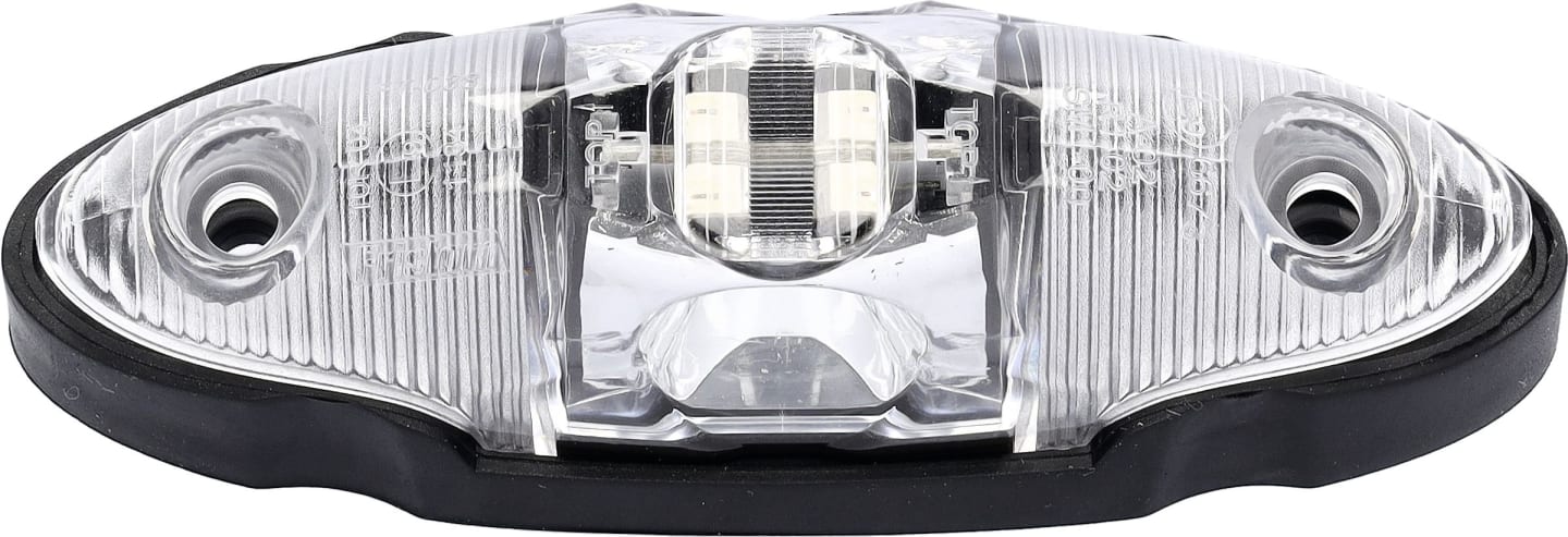 LED-Positionsleuchte oval, weiß; rot, 40 x 120/150 mm, 12 – 24 V