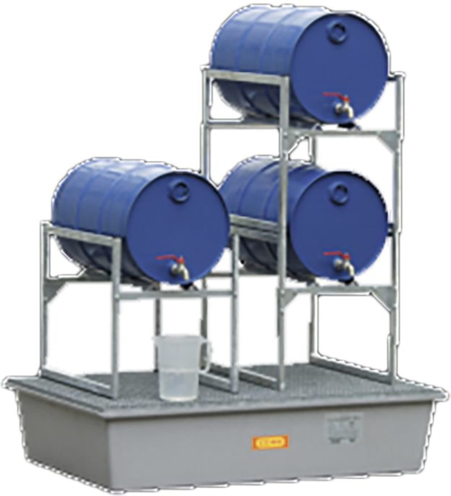 Cemo Fassbock für 1 x 60 l-Fass, für Auffangwannen aus GFK, Stahl und PE, 7741