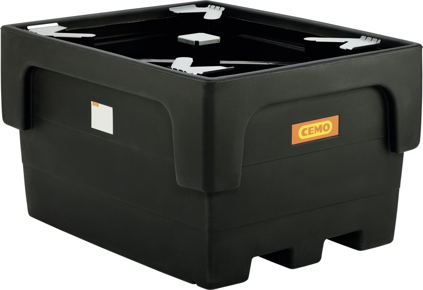 Cemo Auffangwanne 1.100 l 146 x 85 x 117 cm, mit Stützkreuz, für IBC-Container, 10938
