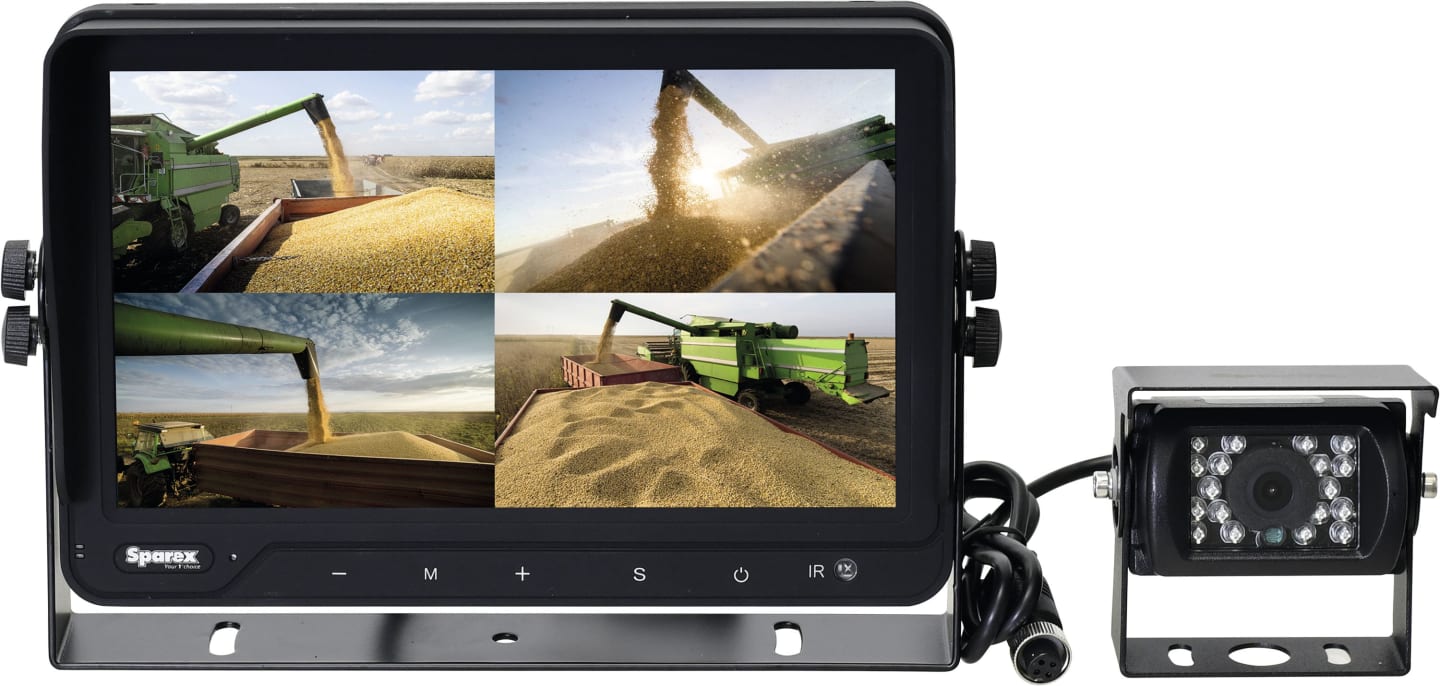 Rückfahrkamera mit 9 "-Touchscreen-Monitor, Splitscreenfunktion