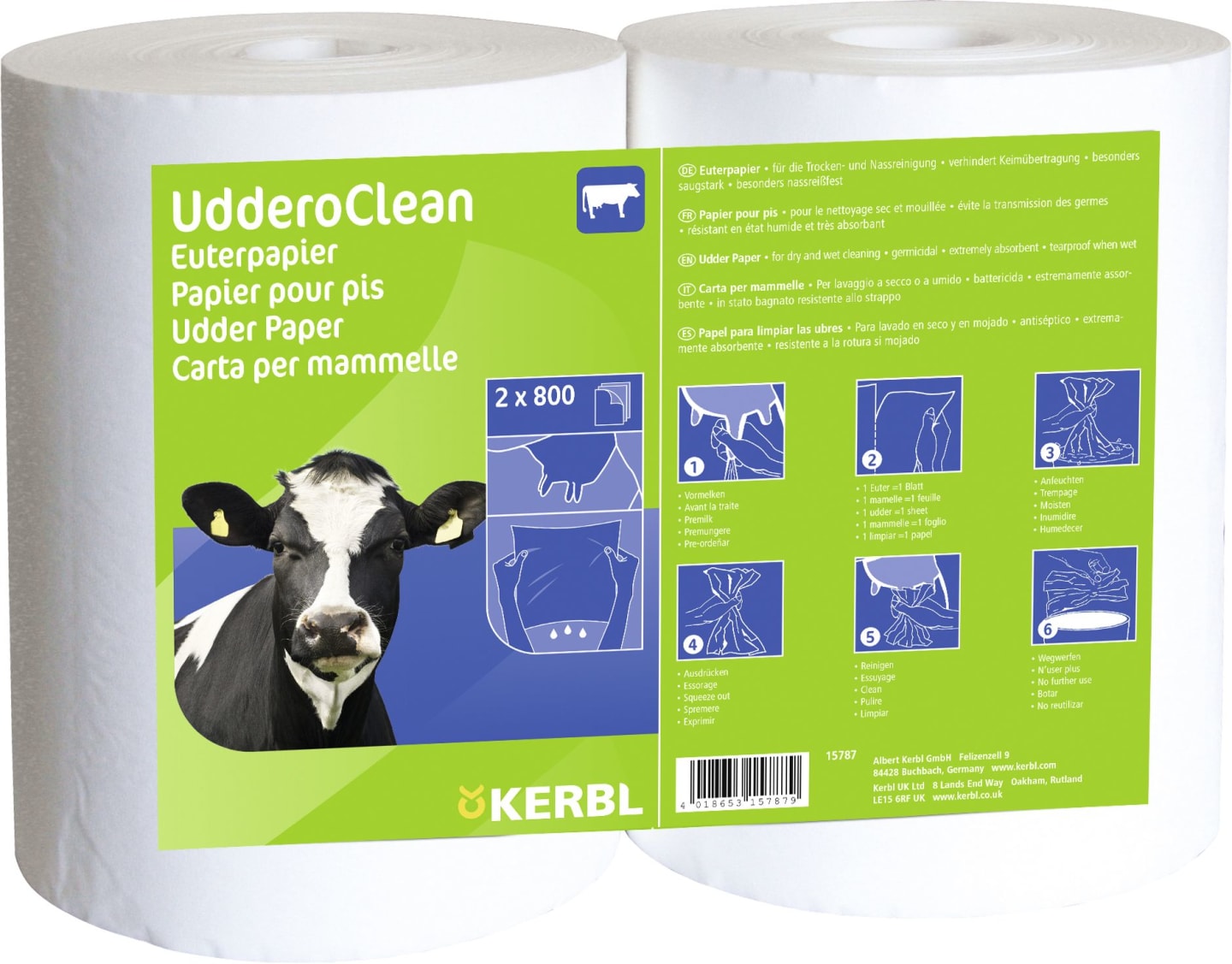 KERBL Euterpapier "UdderoClean"