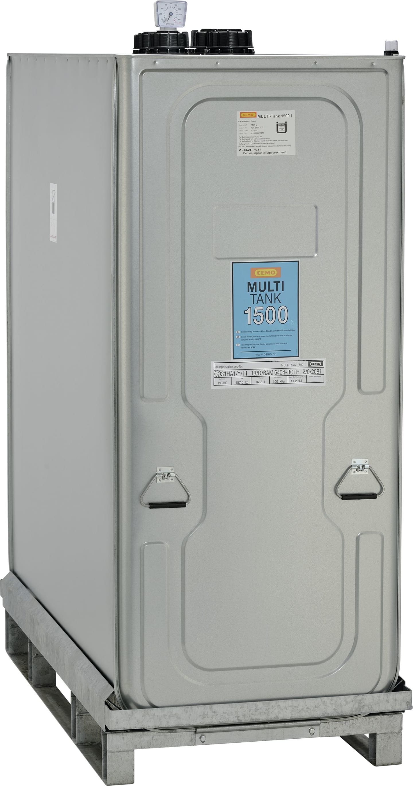 Cemo Lagertank "Multi" 1.500 l für Frischöl und Altöl, mobil, 7539